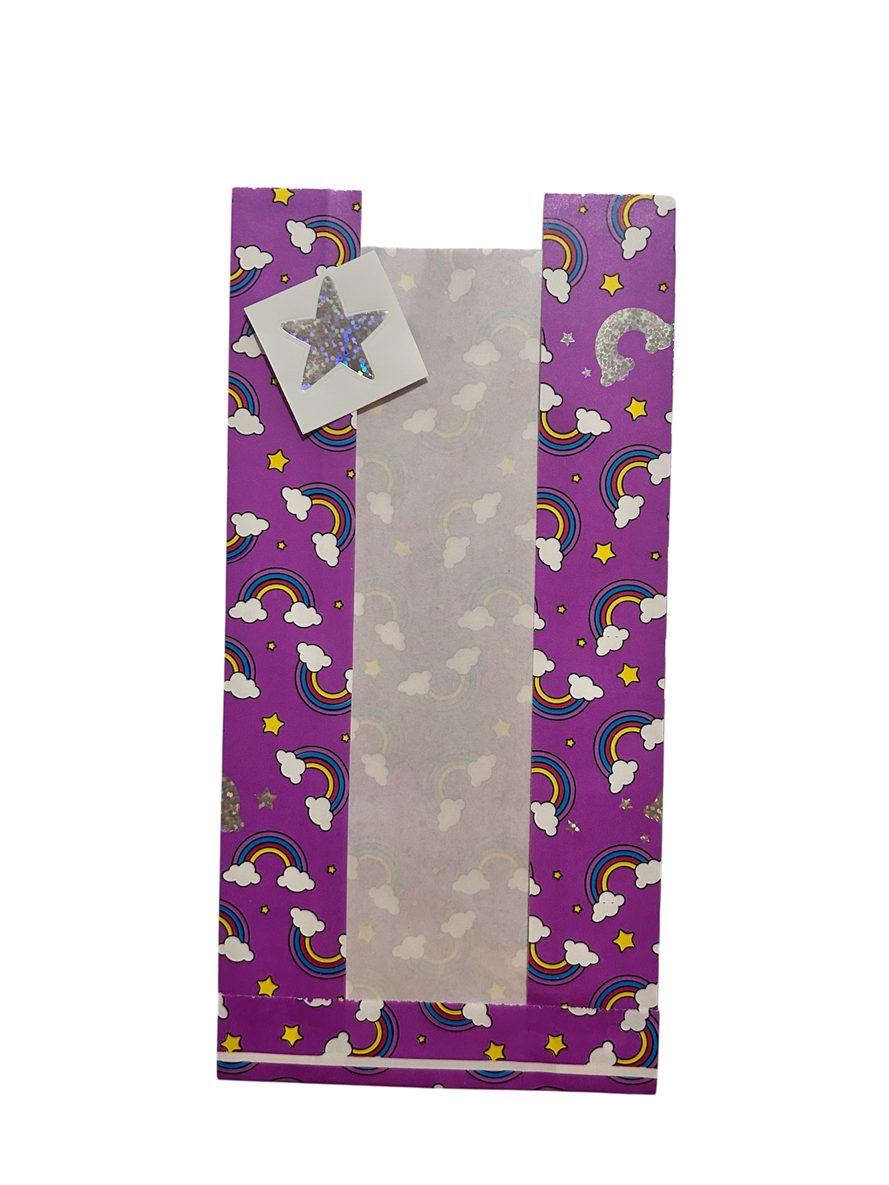 Sachet cadeau arc-en-ciel