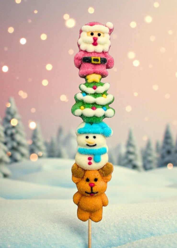 Brochette guimauve Noël