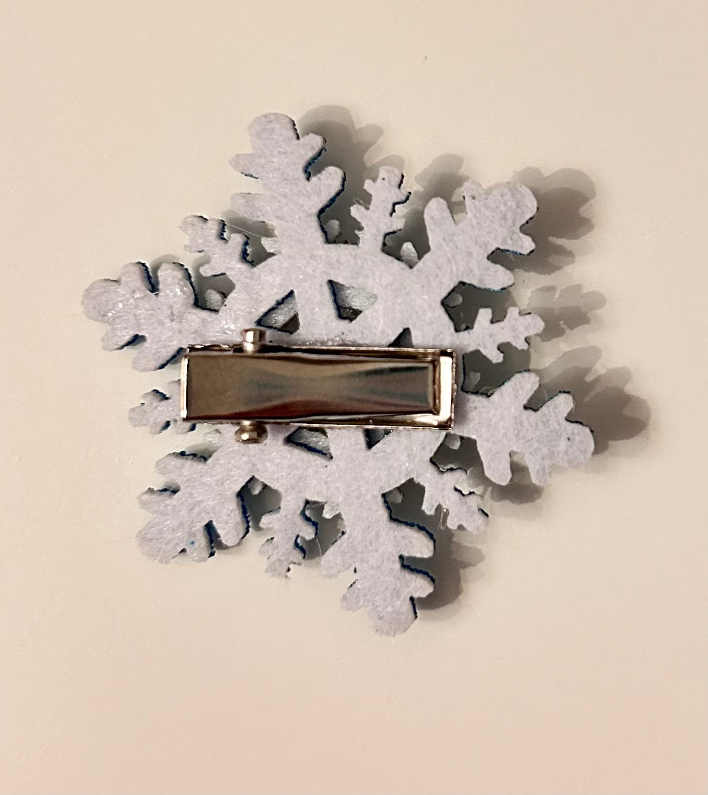 Pince à cheveux étoile des neiges