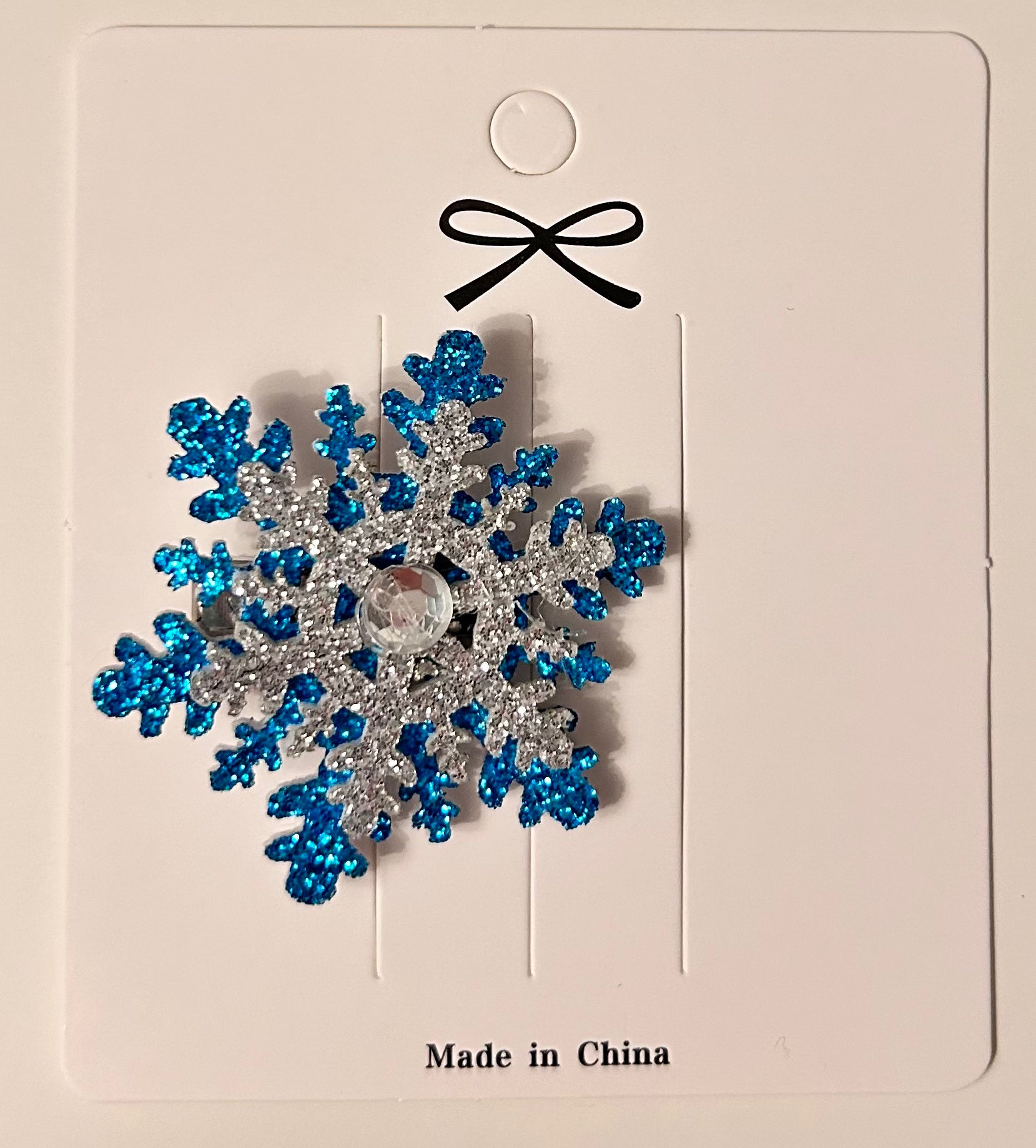 Pince à cheveux étoile des neiges