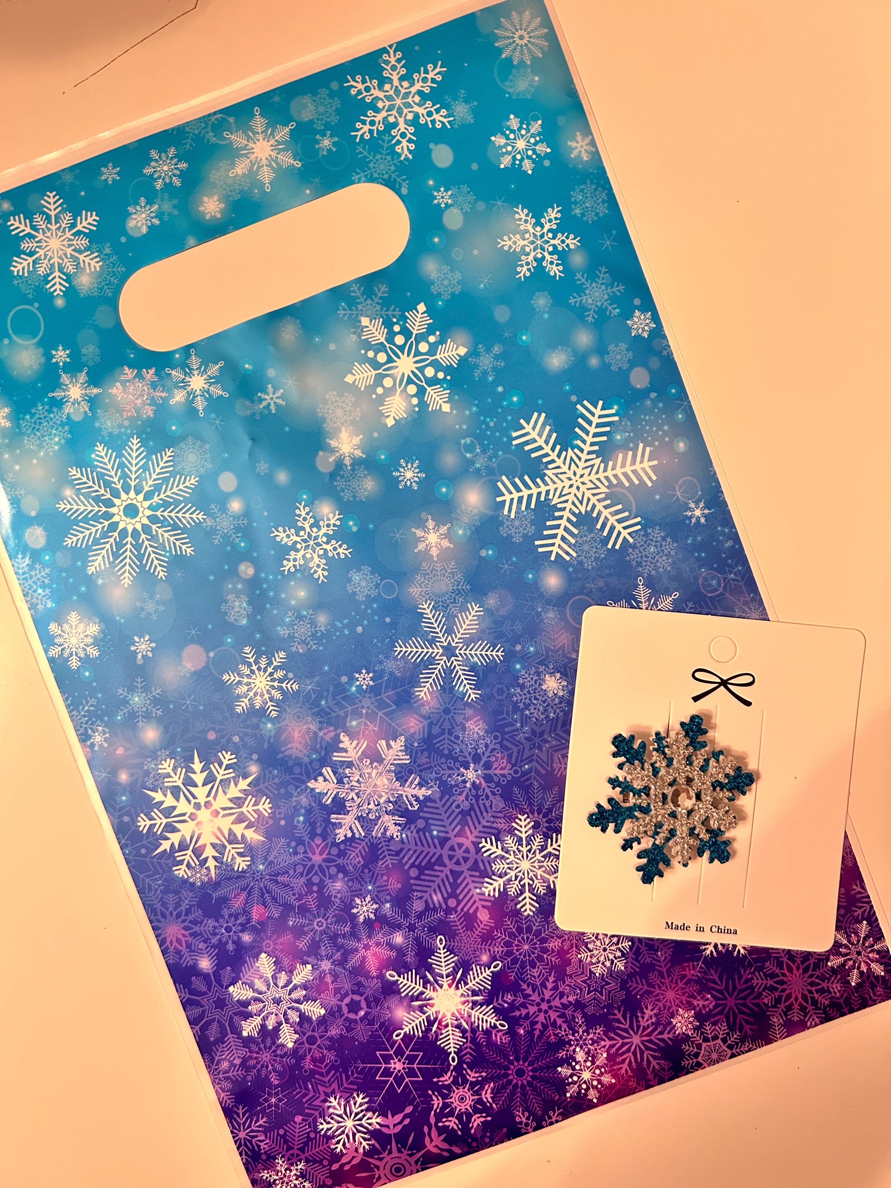 Sachet cadeaux étoile des neiges (à l’unité)