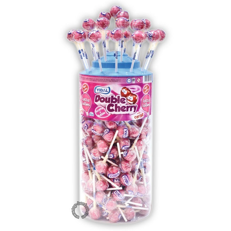 Sucette double cherry (à l'unité)