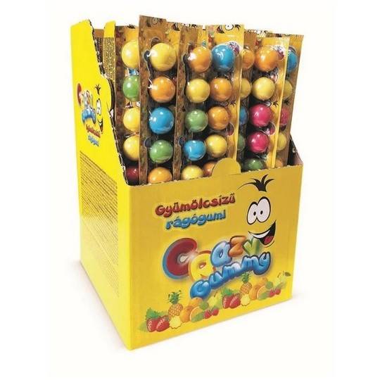 10 billes de chewing-gum Crazy gummy